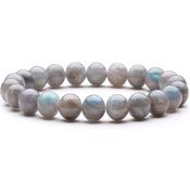 Moonstone Crystal Bracelet Grey Rainbow shimmer High-quality image