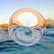 Crystal Ball Clear Ball Meditation Divination Sphere Sculpture Figurine image