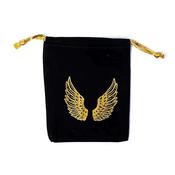 Velvet pouch angel wings crystals tarot storage gift bag image