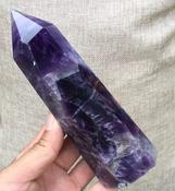 Amethyst Tower Crystal Quartz Wand Point Master Healer Obelisk Genuine Gemstone image