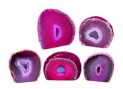 Agate Crystal Geode Polished (Pink) Natural Stone image