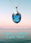 Turquoise Magnesite Earth Power Сrystal Amulet 925 image