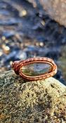 Labradorite Crystal Ring Wire-wrapped Copper image