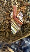Bismuth Crystal Amulet Pendant Necklace image