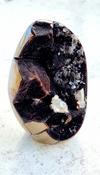 Serpentine Geode Crystal Druzy Cave Egg Brown Large Genuine Stone Specimen image