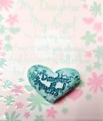 " My Daughter My Angel / My Mum My Angel " message note magnetic stone image
