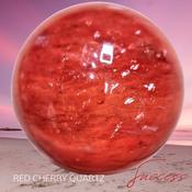 Red Cherry Quartz Sphere Crystal Large image