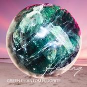 Fluorite Sphere Natural Crystal Phantom Quartz Green - Purple 70mm image
