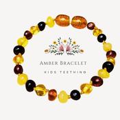 Amber Teething Bracelet Genuine Certified Baltic Polished Amber image
