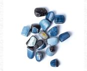 Blue opal tumbled stones