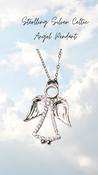 Angel Crystal 925 Sterling Silver Pendant Necklace image