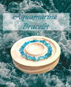 AQUAMARINE BLUE CPIP CRYSTAL BRACELET +-5-7mm image