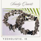 Smoky Quartz Crystal Chip Bracelet image