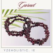 Garnet chip crystal bracelet elastic image