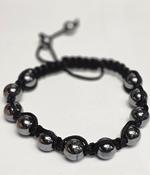 Hematite Bracelet Bead Rope Adjustable Bracelet Natural Stone 10mm image