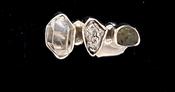 Meteorite Campo Del Cielo Moldavite Crystal Herkimer Diamond Ring image