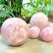 Rose Quartz Clear Sphere Large 90mm image
