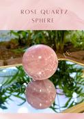 Rose Quartz Crystal Sphere Large 80+mm image