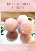 ROSE CRYSTAL QUARTZ  SPHERE "UNCONDITIONAL LOVE CRYSTAL" S, L, M, XL image