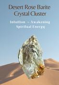 Desert Rose Barite Cluster with Mica and Fluorite Clear Water Phantom Infusions image