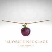 Small Fluorite Apple Necklace-Confidence-Self Love image
