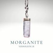 Pink Morganite Crystal Pendant Necklace image