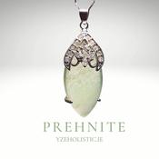 Green Prehnite Crystal Pendant Necklace image