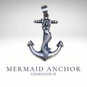 Mermaid Anchor Pendant Necklace image