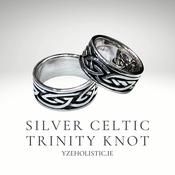 Sterling Silver Celtic Trinity Knot Ring image