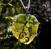 Moldavite Crystal Necklace Pendant image