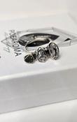 Meteorite Campo Del Cielo Moldavite Crystal Herkimer Diamond Ring image