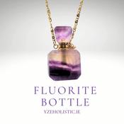 Rainbow Fluorite Essential Oil Perfume Bottle Necklace image