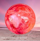 Pink Tourmaline Crystal Sphere  Natural  Stone image