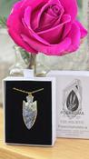 Blue Grape Agate Quartz Crystal Geode 18K  Gold Filled 925 Sterling Silver Pendant Necklace image