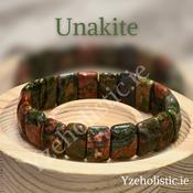 Unakite Natural Stone Bracelet ±15mm image