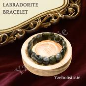 Labradorite Natural Stone Bracelet ±12mm image