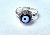 Evil Eye Silver Ring image