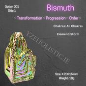 Bismuth Crystal Carving Irregular Form Pyramid S/M