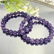 Lepidolite Natural Stone Bracelet Rich Purple ±8mm