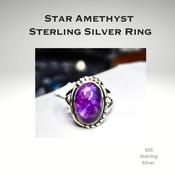 Amethyst Crystal 925 Sterling Silver Ring image