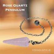 Rose Quartz Natural Stone Pendulum image