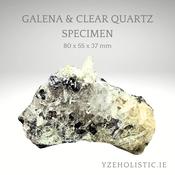 Galena &amp; Clear Quartz Specimen image