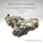 Sphalerite, Galena &amp; Chlorite Specimen Natural Stone and Minerals image