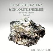 Sphalerite, Galena &amp; Chlorite Specimen Natural Stone and Minerals