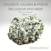 Chlorite, Galena &amp; Pyrite Inclusion Specimen
