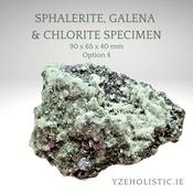 Sphalerite, Galena &amp; Chlorite Specimen Natural Stone and Minerals image