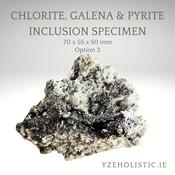Chlorite, Galena &amp; Pyrite Inclusion Specimen