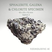 Sphalerite, Galena &amp; Chlorite Specimen Natural Stone and Minerals image