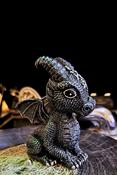 ‘Lucifly’ Gothic Dragon Figurine Cult Cuties, Black 10.7cm image