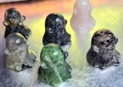 Ghost Stone Carvings Crystal Cartoon Character Figurine image